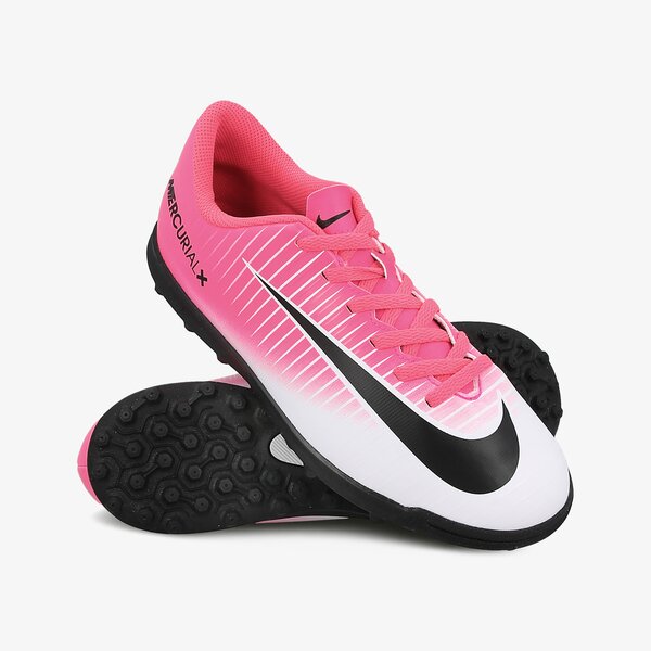 Buty piłkarskie dla dzieci NIKE JR MERCURIALX VORTEX III TF 831954-601 kolor różowy