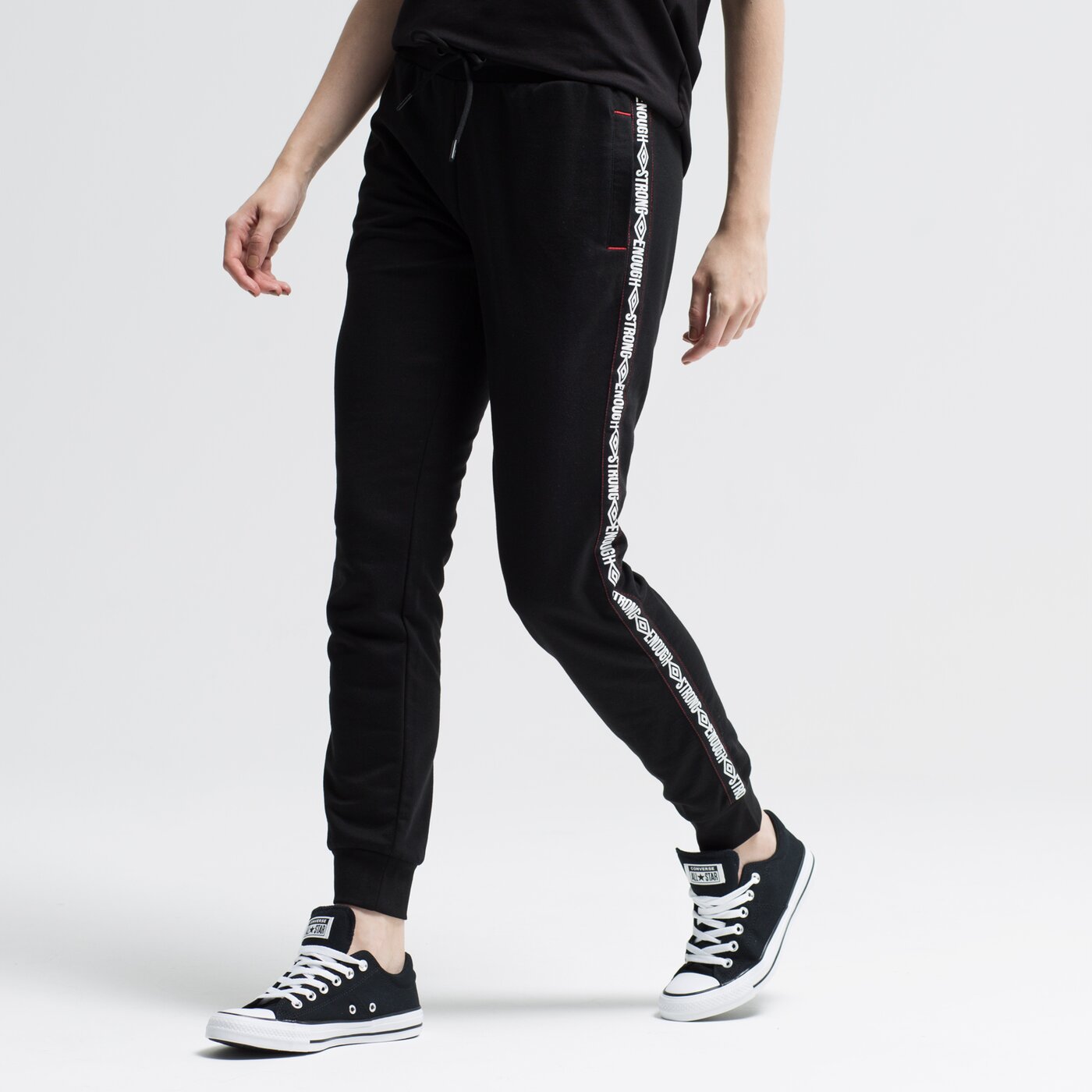 Spodnie dresowe damskie UMBRO SPODNIE ABACATE ul39spd30001 kolor czarny