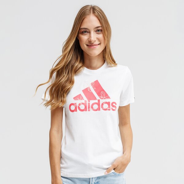 Koszulka damska ADIDAS T-SHIRT W FLORAL T gd4990 kolor biały