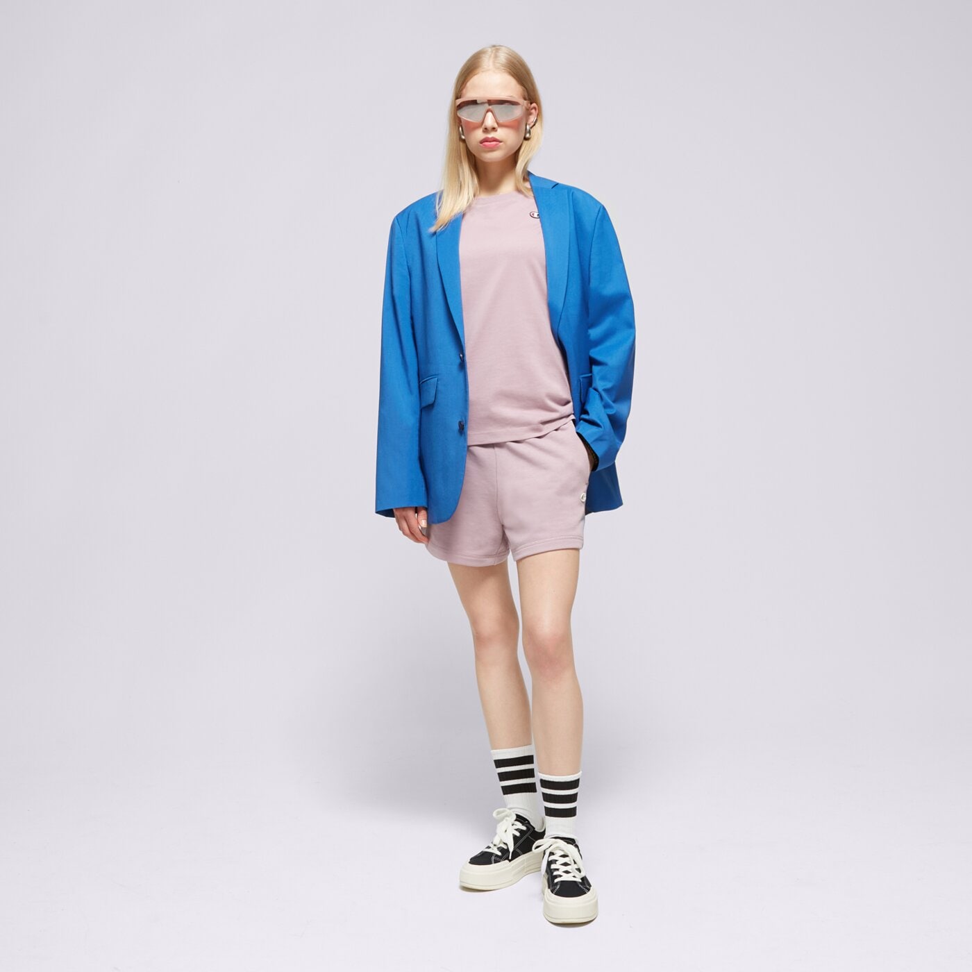 Spodenki damskie CHAMPION SZORTY BERMUDA FUTURE e10009ps162 kolor fioletowy