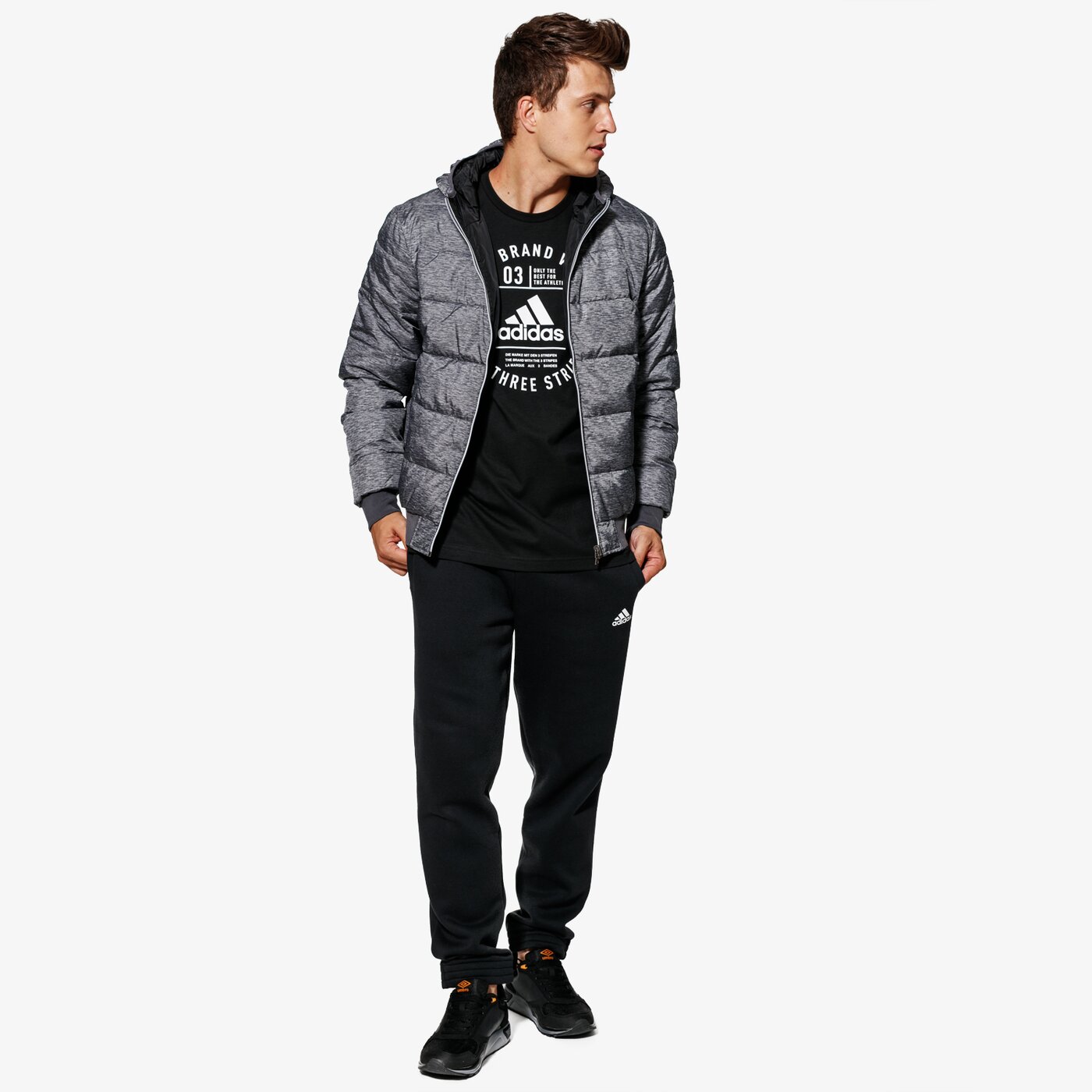 Kurtka zimowa męska LOTTO KURTKA JONAH IV BOMBER HD TWIN t8833 kolor szary