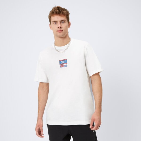 Koszulka męska REEBOK T-SHIRT RI BADGE 100205444 kolor biały