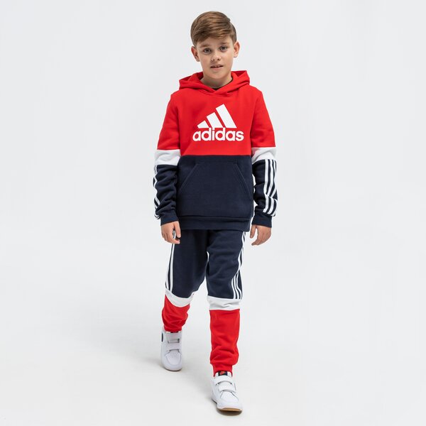 Bluza dziecięca ADIDAS BLUZA B CB FL HD BOY gs8884 kolor czerwony