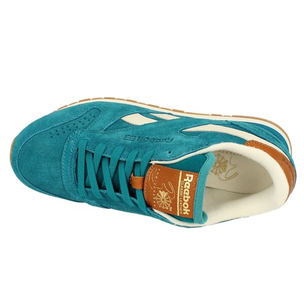 REEBOK CL LEATHER SUEDE v45569 kolor niebieski