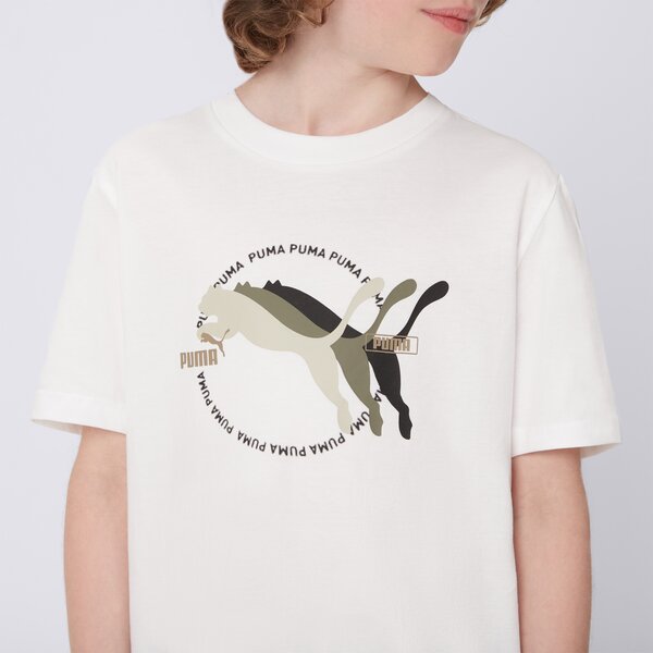 Koszulka dziecięca PUMA T-SHIRT GRAPHICS III B 686660 02 kolor biały