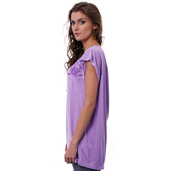 Koszulka damska REEBOK T-SHIRT ACC SS TEE w49778 kolor fioletowy