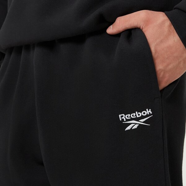 Spodnie dresowe męskie REEBOK SPODNIE IDENTITY SMALL LOGO FLEECE 100202842 kolor czarny