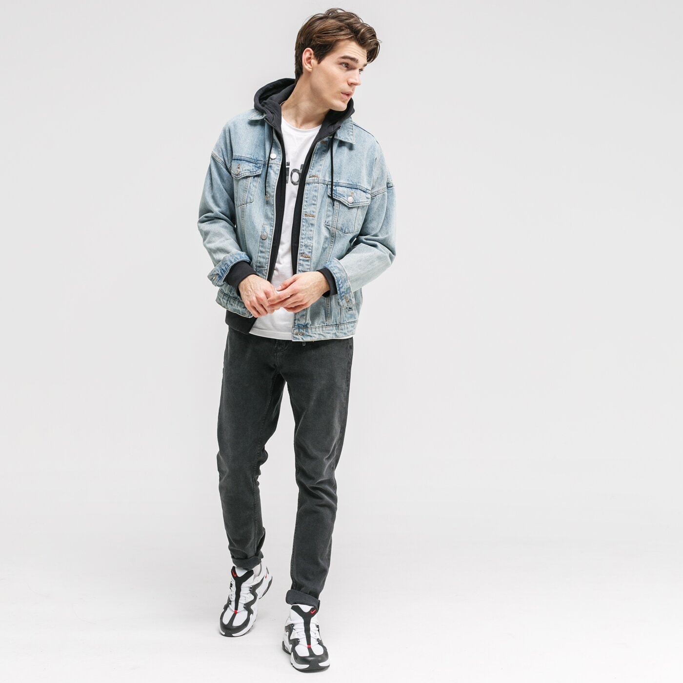 Bluza męska ADIDAS BLUZA ROZPINANA Z KAPTUREM M E COMF HD TT gd5458 kolor czarny