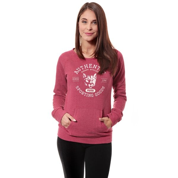 Bluza damska PUMA BLUZA FUN ATHLETICS CREW SWEAT 82991410 kolor różowy