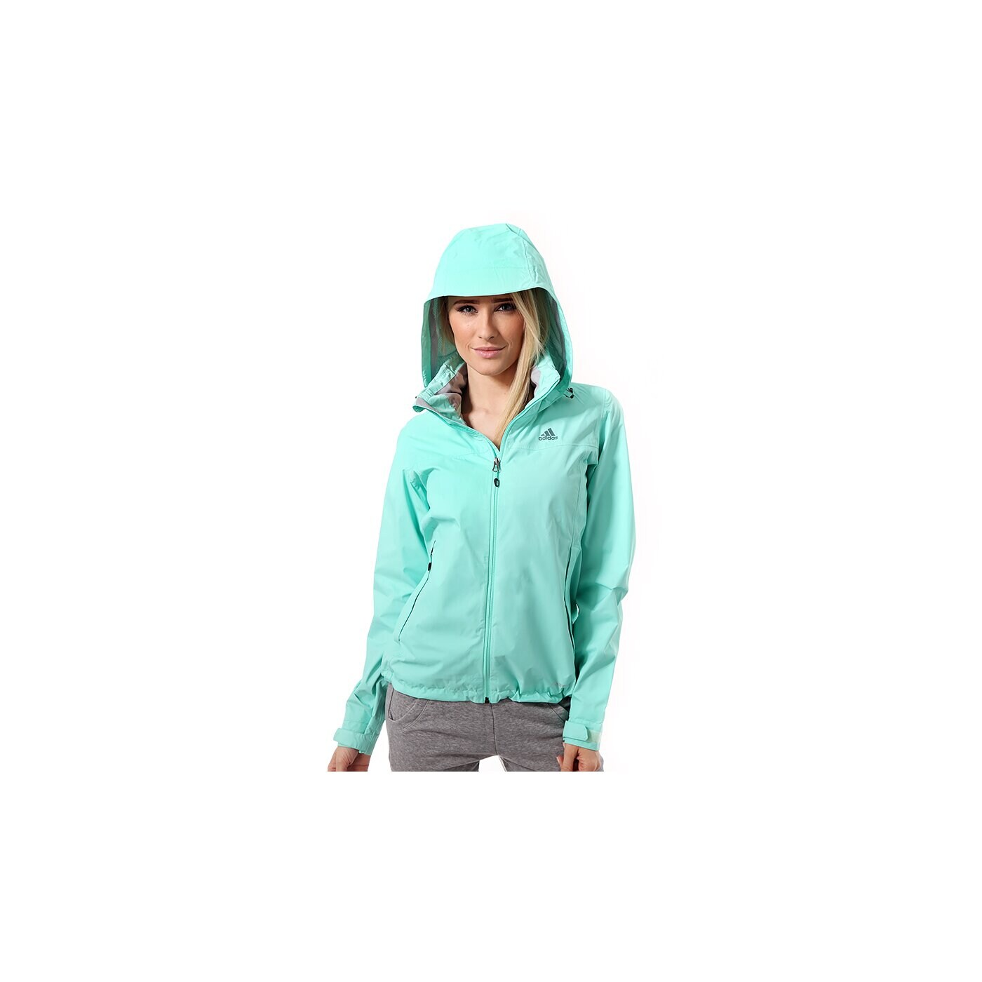 Kurtka przejściowa damska ADIDAS KURTKA W HT WANDERTAG f82340 kolor zielony