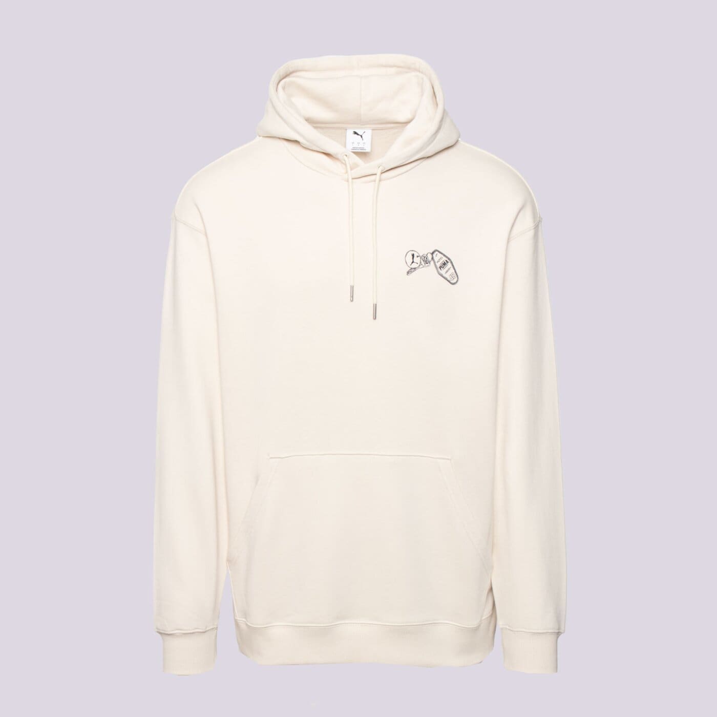 Bluza męska PUMA BLUZA Z KAPTUREM GRAPHICS PUMA HOTEL HOODIE TR 629640 87 kolor biały