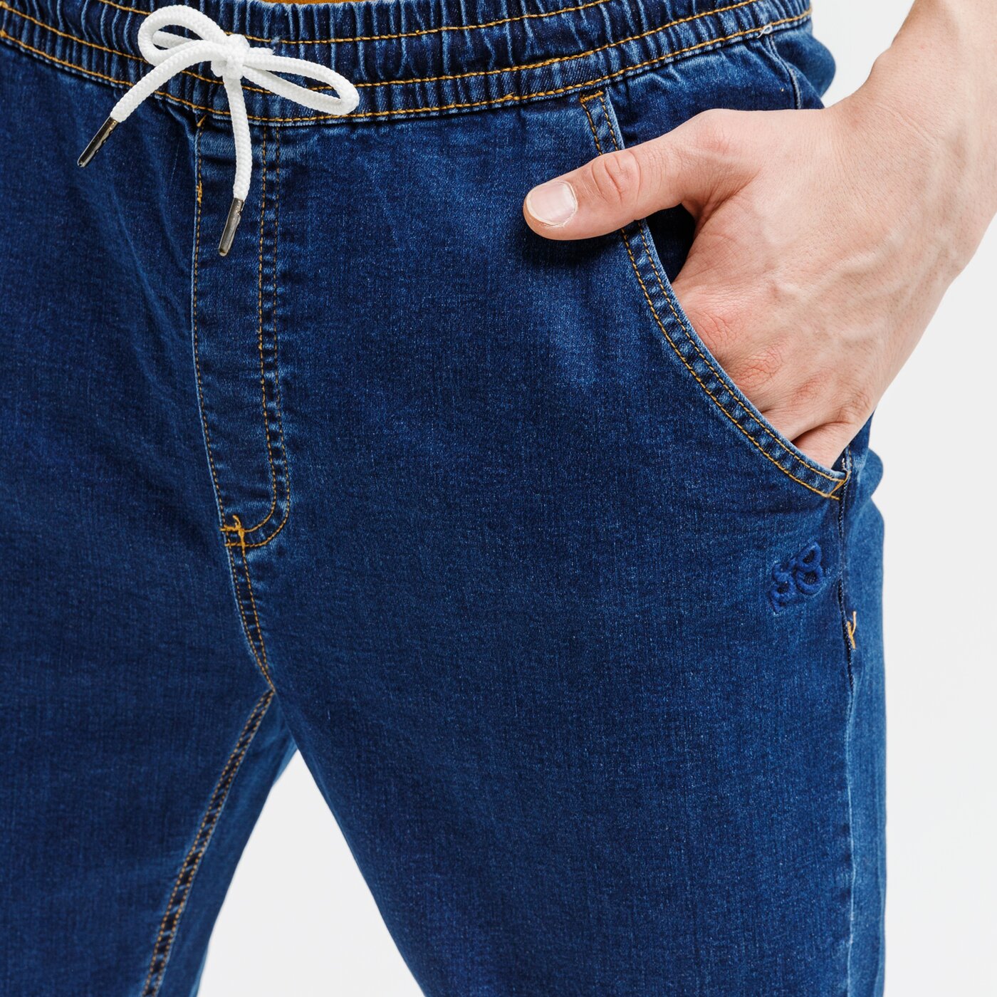 Spodnie dresowe męskie UP8 SPODNIE PARKE up121spm32001 kolor granatowy