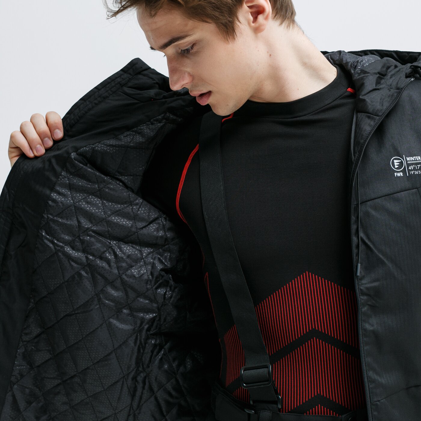 Kurtka zimowa męska FEEWEAR KURTKA ZIMOWA ELDERBERRY fw39kum28001 kolor czarny