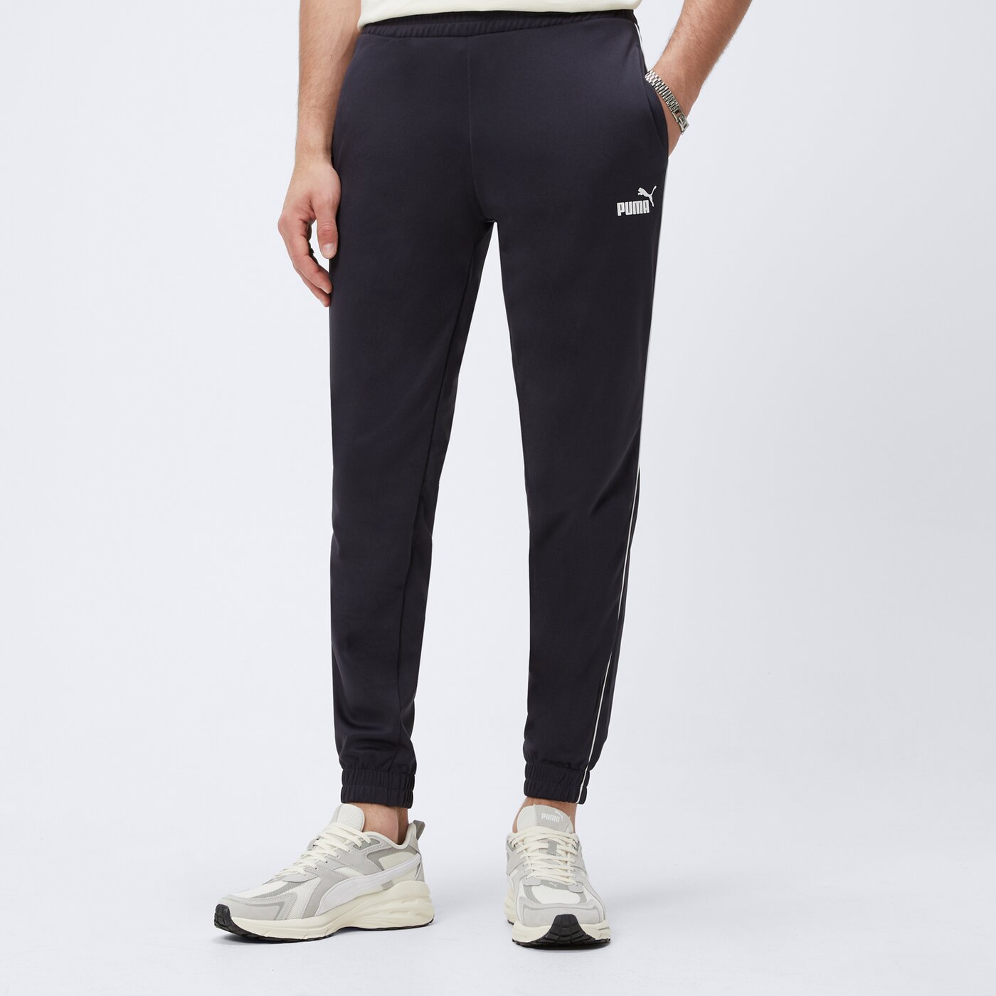 Spodnie dresowe męskie PUMA SPODNIE PUMA SPORT POLY 68462016 kolor granatowy