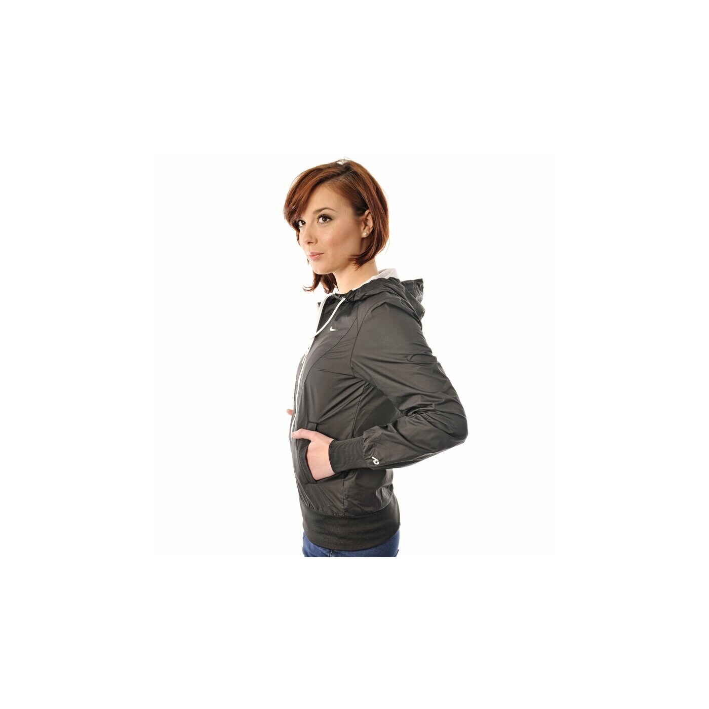 Kurtka przejściowa damska NIKE KURTKA RW SPRINT JACKET 446223014 kolor czarny