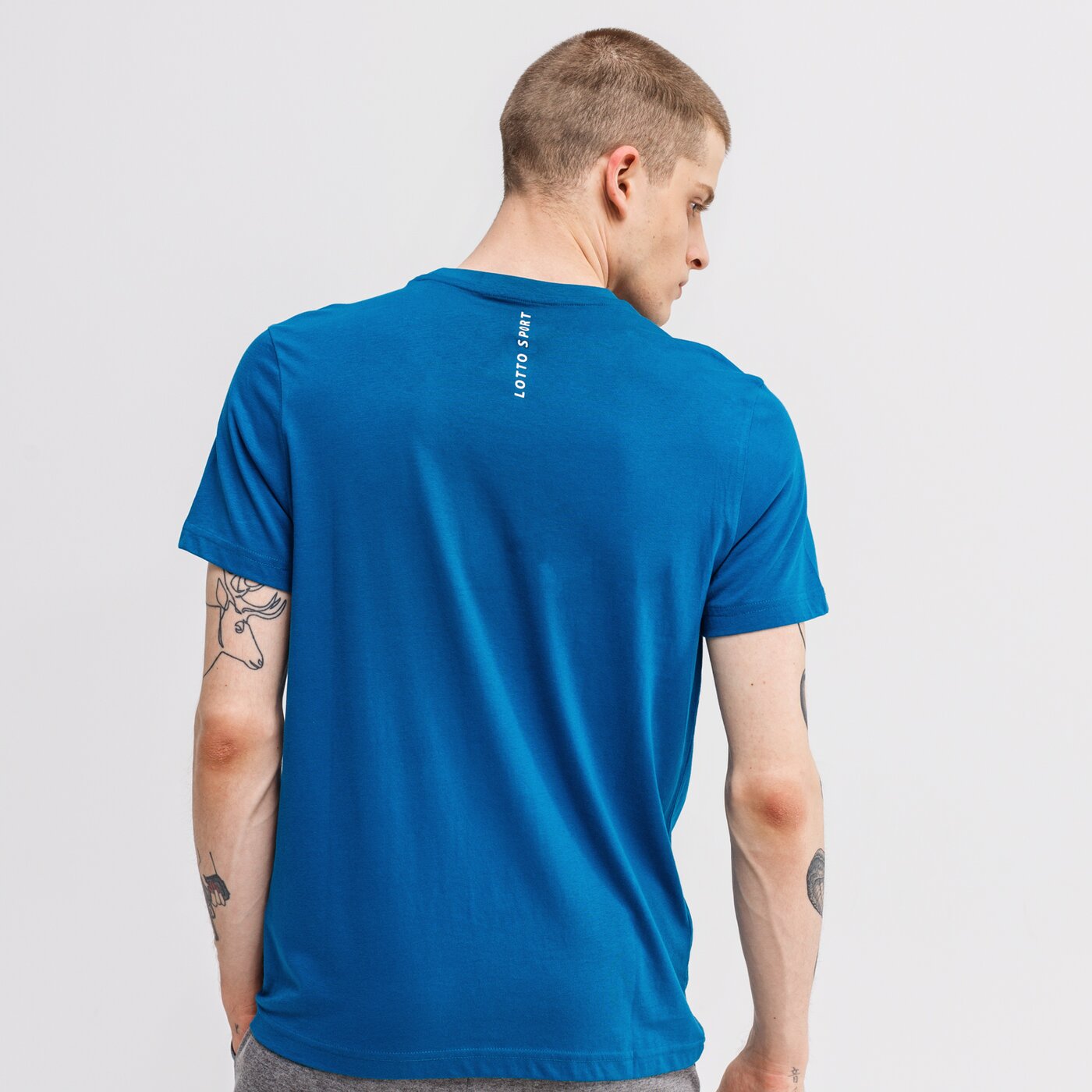 Koszulka męska LOTTO T-SHIRT DINAMICO III BS CO 214280-6oc kolor granatowy
