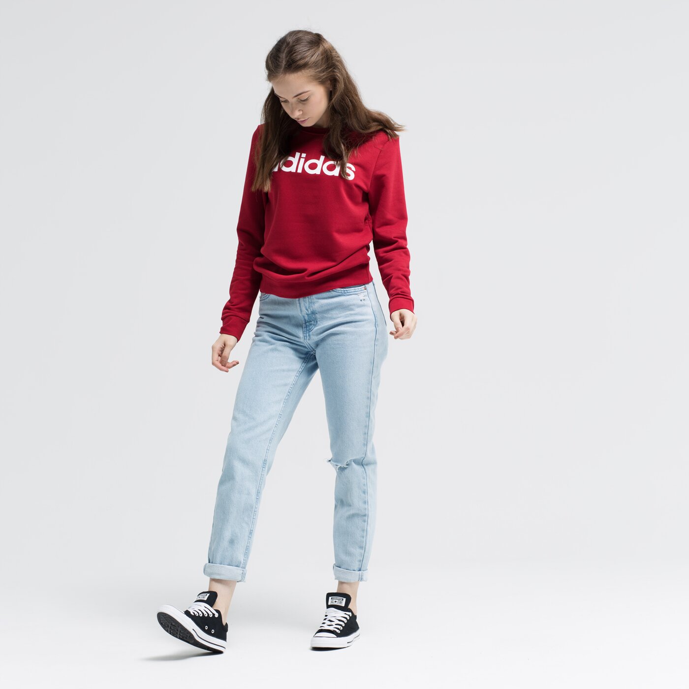 Bluza damska ADIDAS BLUZA W E LIN ei0677 kolor czerwony