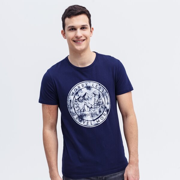 Koszulka męska UP8 T-SHIRT GREGORY up121tsm63002 kolor granatowy