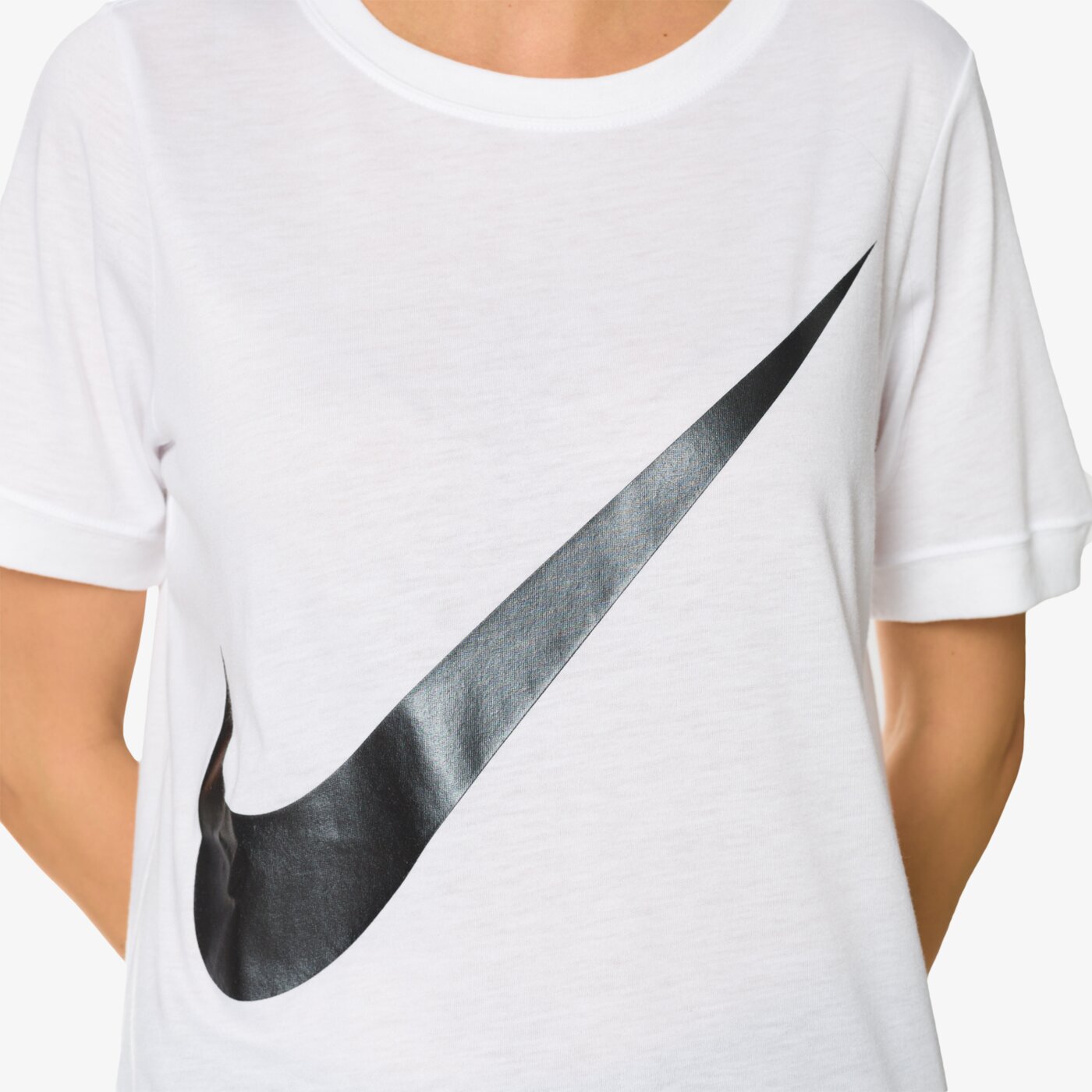 Koszulka damska NIKE T-SHIRT W NSW TOP SS PREP 831107101 kolor biały