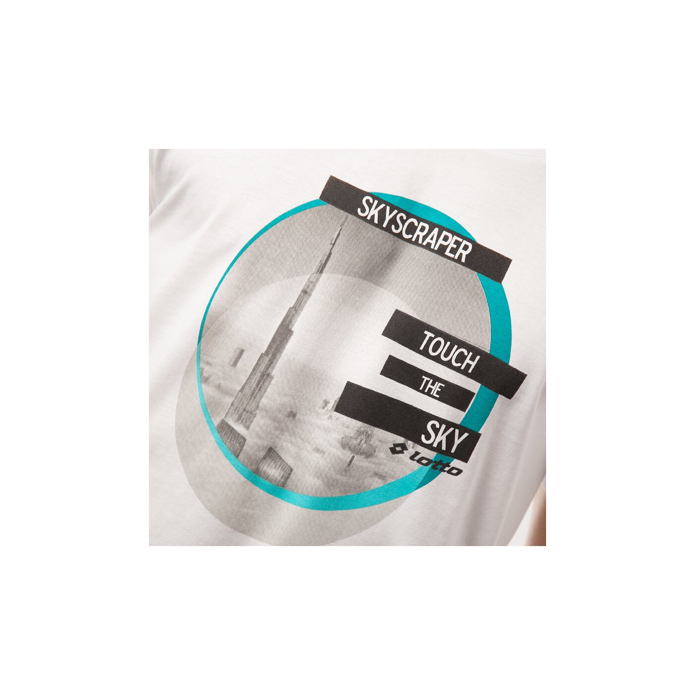 Koszulka męska LOTTO  T-SHIRT WOKOS lo15tsm52001 kolor biały