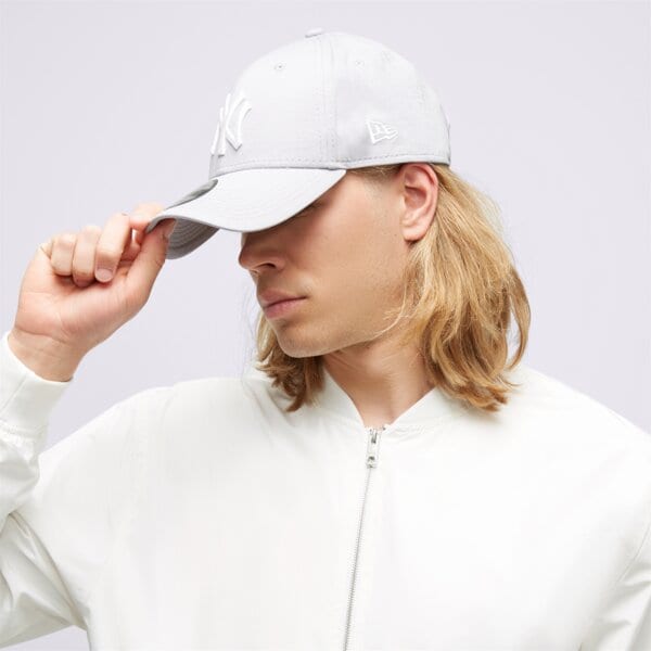 Czapka z daszkiem damska NEW ERA MLB 9FORTY NEW YORK YANKEES CAP GRAY/WHITE 10531940 kolor szary