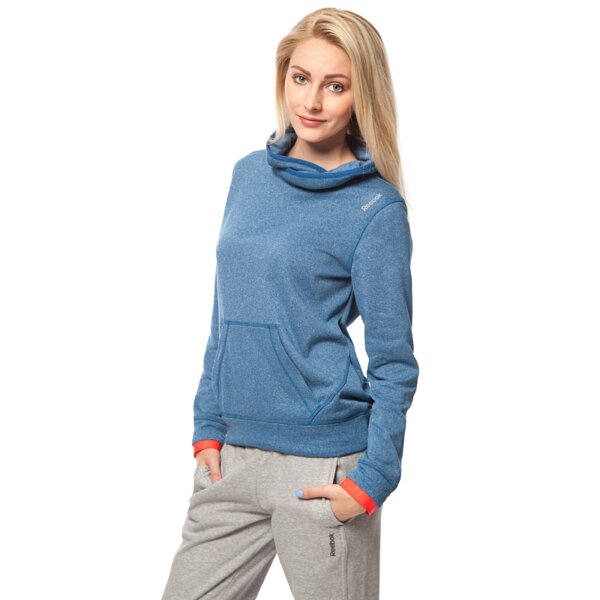 Bluza damska REEBOK BLUZA WOR PLYWRM PO aa9799 kolor niebieski
