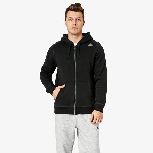 Bluza męska REEBOK BLUZA EL FLEECE FZ cy4857 kolor czarny