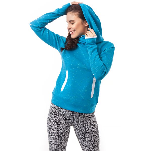 Bluza damska NIKE BLUZA TECH FLEECE HOODIE 642663413 kolor niebieski