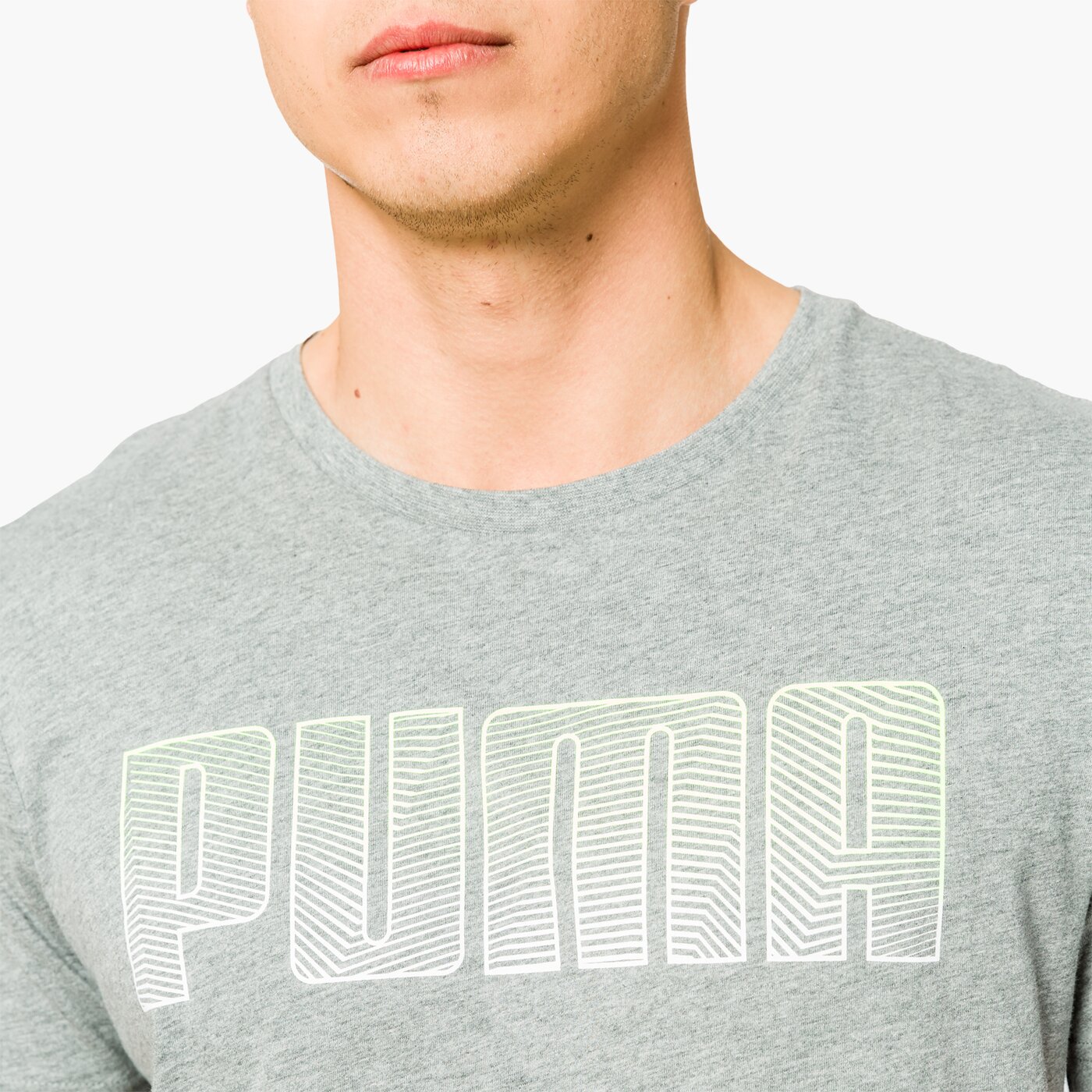 Koszulka męska PUMA T-SHIRT SS FADED TEE 59093303 kolor szary