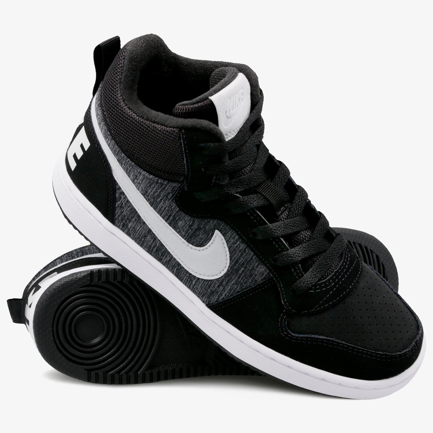 Buty dziecięce NIKE COURT BOROUGH MID SE BG 918340-007 kolor czarny