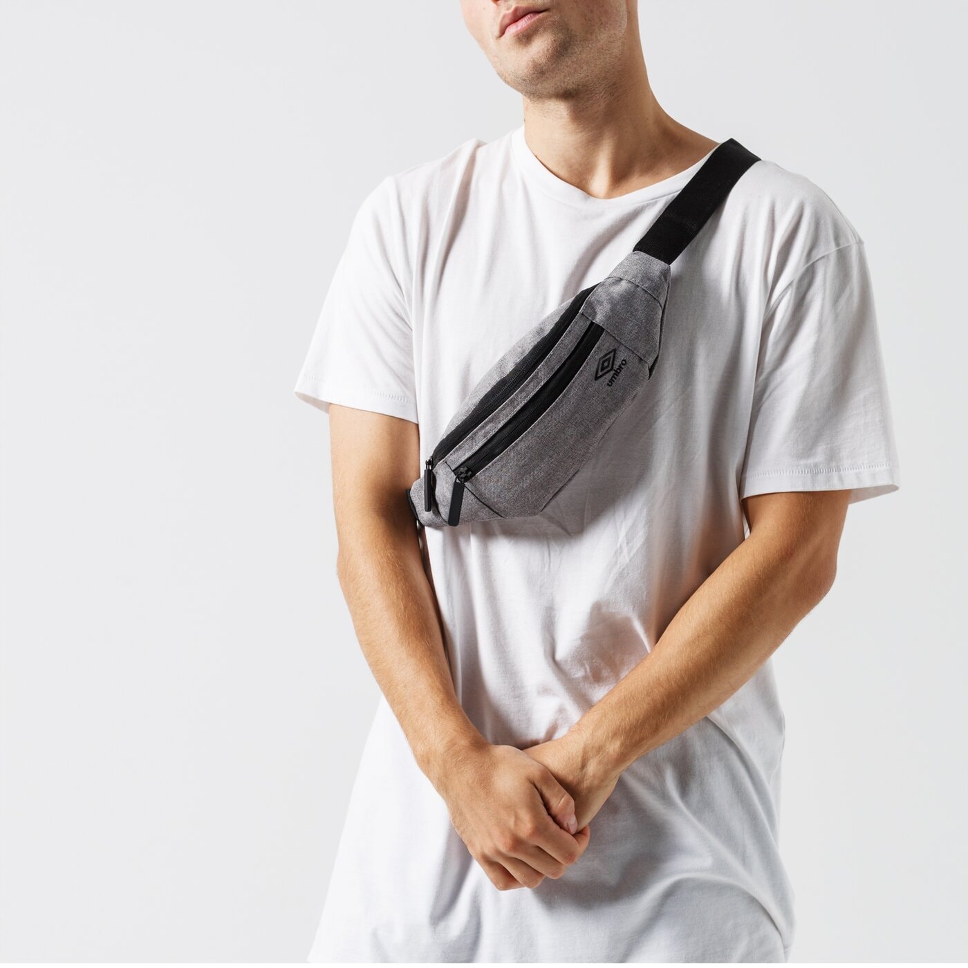 Nerka (saszetka na pas) damska sportowa UMBRO NERKA ALTEA ul39neu16002 kolor szary