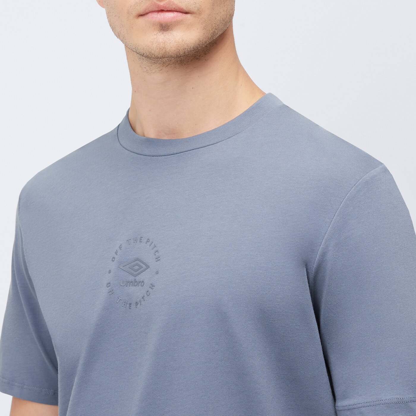 Koszulka męska UMBRO T-SHIRT RLXD TEE 66607u-g2b kolor niebieski