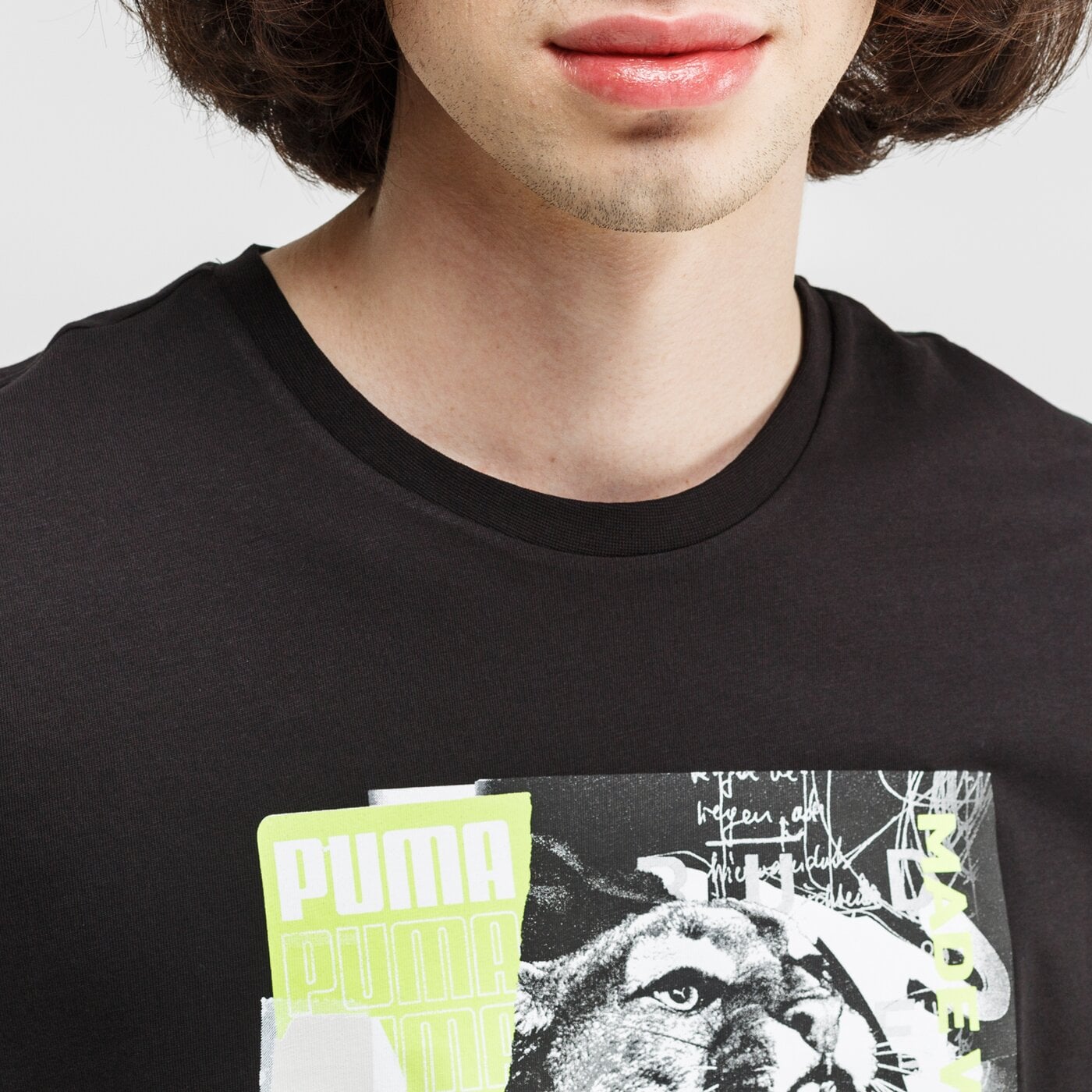 Koszulka męska PUMA T-SHIRT PHOTO 584516 01 kolor czarny