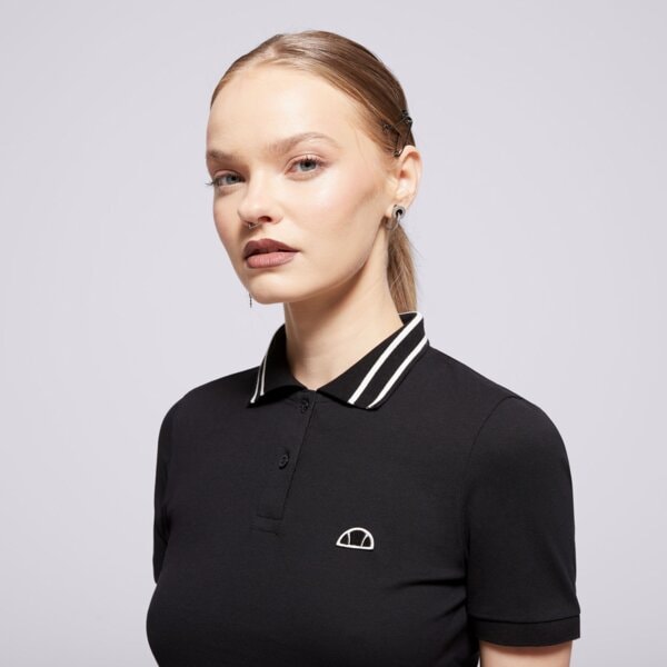 Koszulka polo damska ELLESSE POLO TRIXIE CROPPED POLO BLK sgx21017011 kolor czarny