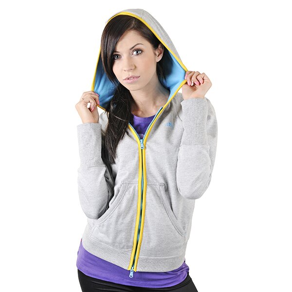 Bluza damska ADIDAS BLUZA   VRV HOOD JACKET o02425 kolor szary