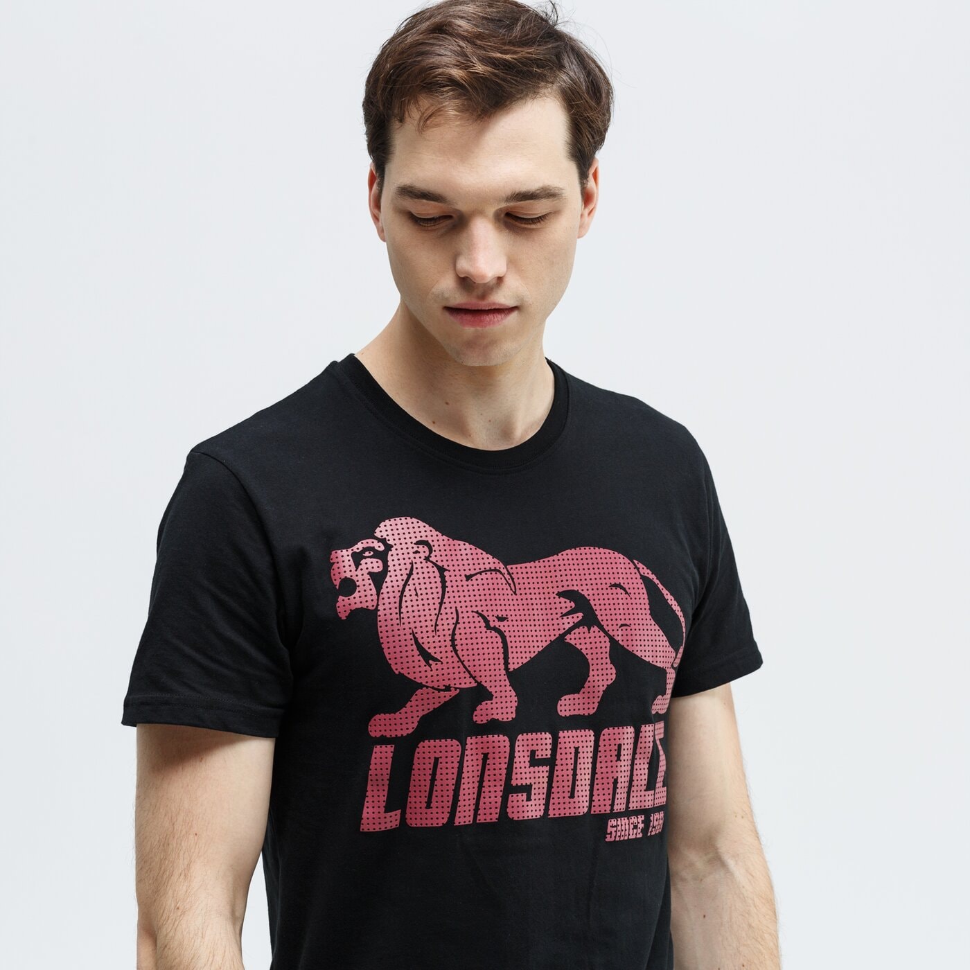 Koszulka męska LONSDALE T-SHIRT SS HAYDON 114066-1537 kolor czarny