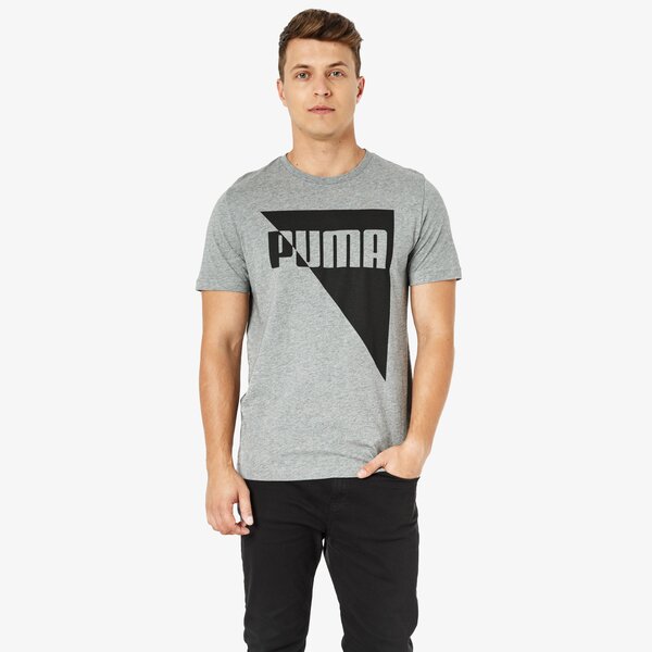 Koszulka męska PUMA T-SHIRT SS BRAND GRAPHIC 85154803 kolor szary