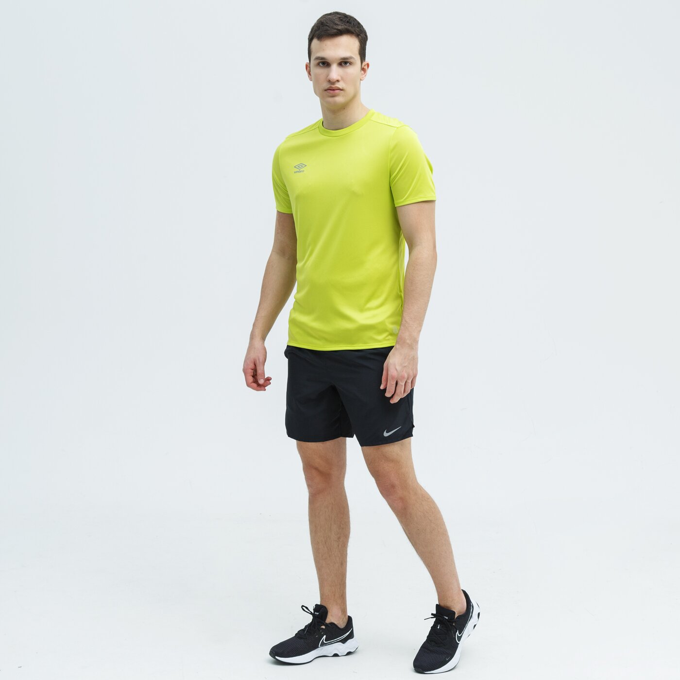 Koszulka męska UMBRO T-SHIRT TRAINING POLY 65784u-gt4 kolor zielony