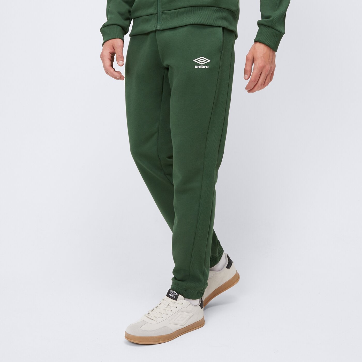 Spodnie dresowe męskie UMBRO SPODNIE FOOTBALL CLUB ul125spm03001 kolor zielony