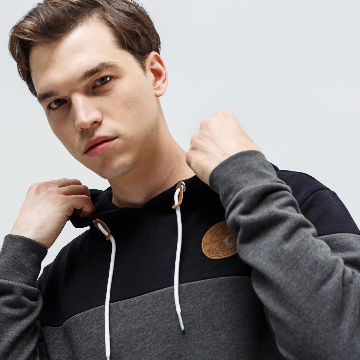 Bluza męska FEEWEAR BLUZA Z KAPTUREM SAVORY fw39blm26001 kolor szary