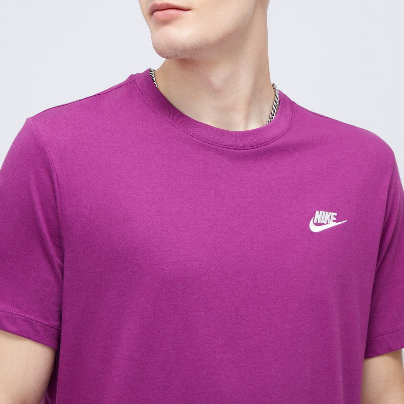 Koszulka męska NIKE T-SHIRT SPORTSWEAR CLUB ar4997-504 kolor brązowy