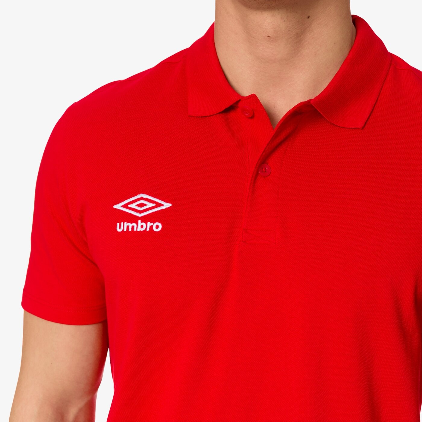 Koszulka polo męska UMBRO POLO PIQUE 64566ua54 kolor czerwony