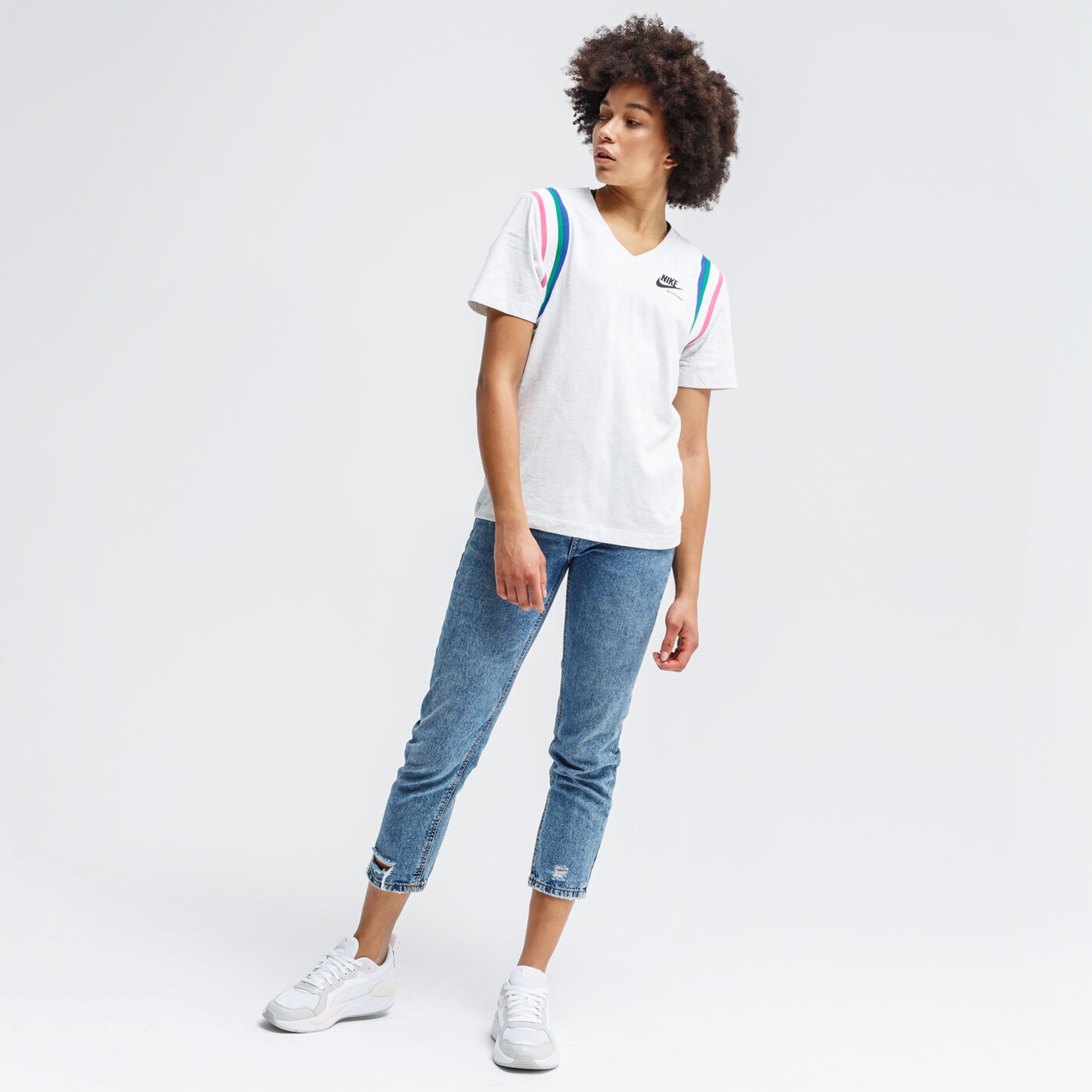 Koszulka damska NIKE T-SHIRT NSHRTG cu5885-051 kolor szary