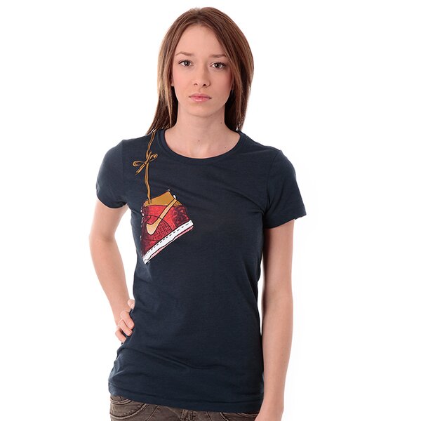 Koszulka damska NIKE T-SHIRT NIKE TEE-SKY HIGH 575659442 kolor granatowy