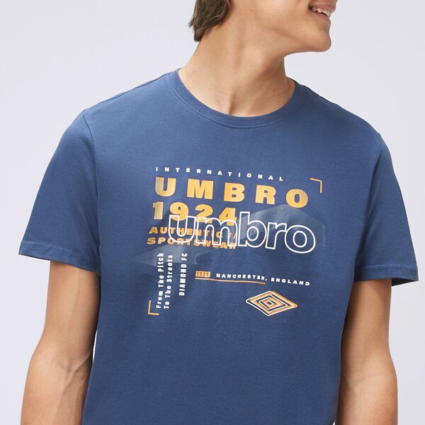 Koszulka męska UMBRO T-SHIRT GANO ul123tsm04001 kolor granatowy