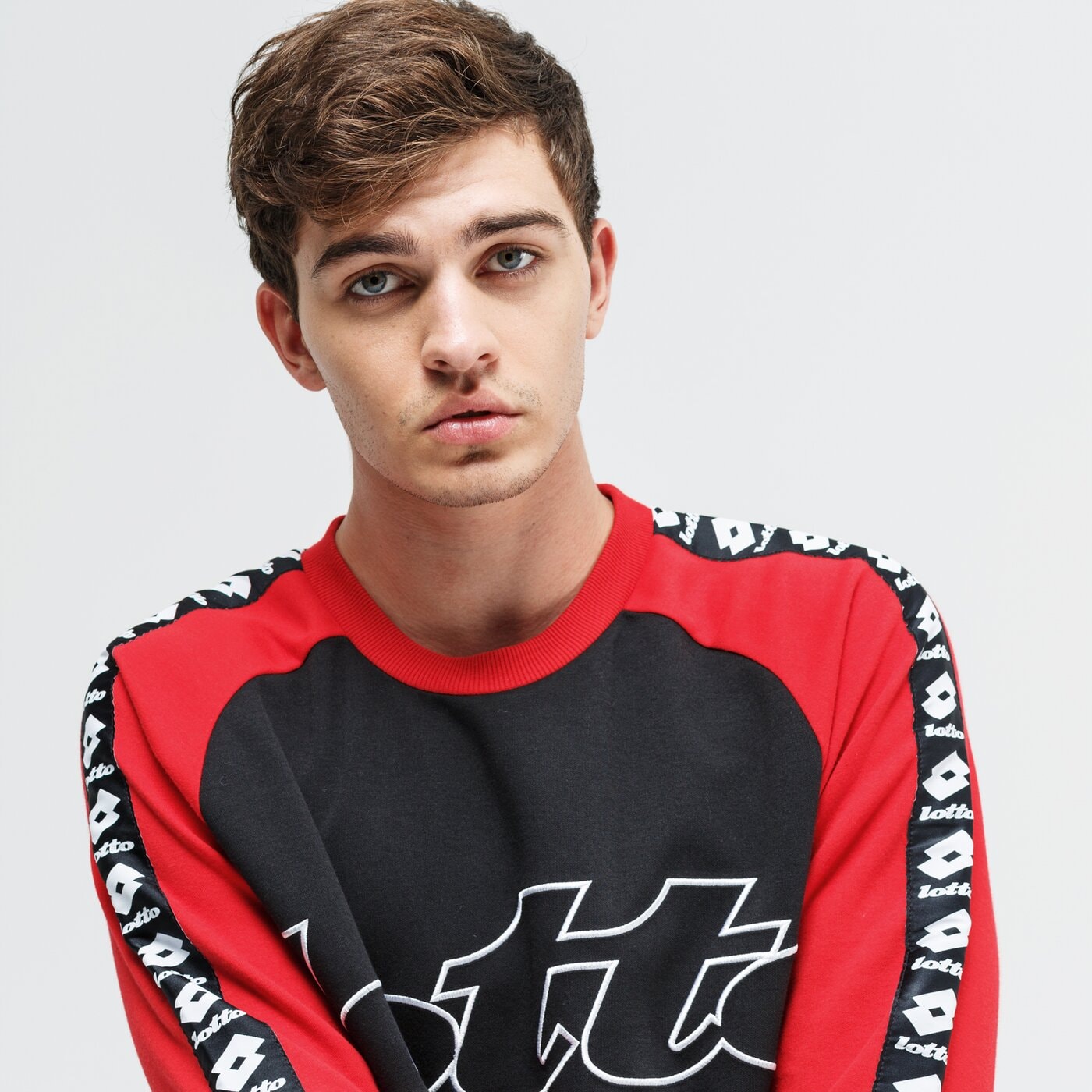 Bluza męska LOTTO BLUZA ATHLETICA III SWEAT RN PL 211760-2dn kolor czarny