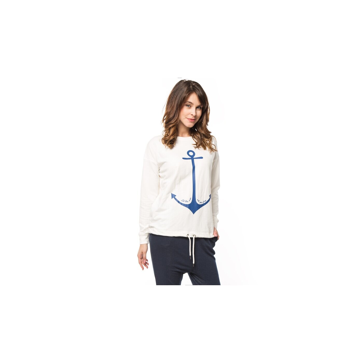 Bluza damska FEEWEAR BLUZA ANCHOR fw16bld03001 kolor biały