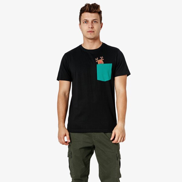 Koszulka męska FEEWEAR T-SHIRT SS REINDEER fw38tsm60001 kolor czarny