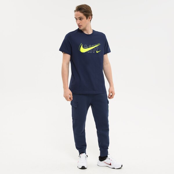 Spodnie dresowe męskie NIKE SPODNIE M NSW PANT CARGO AIR PRNT PACK dd9696-410 kolor granatowy