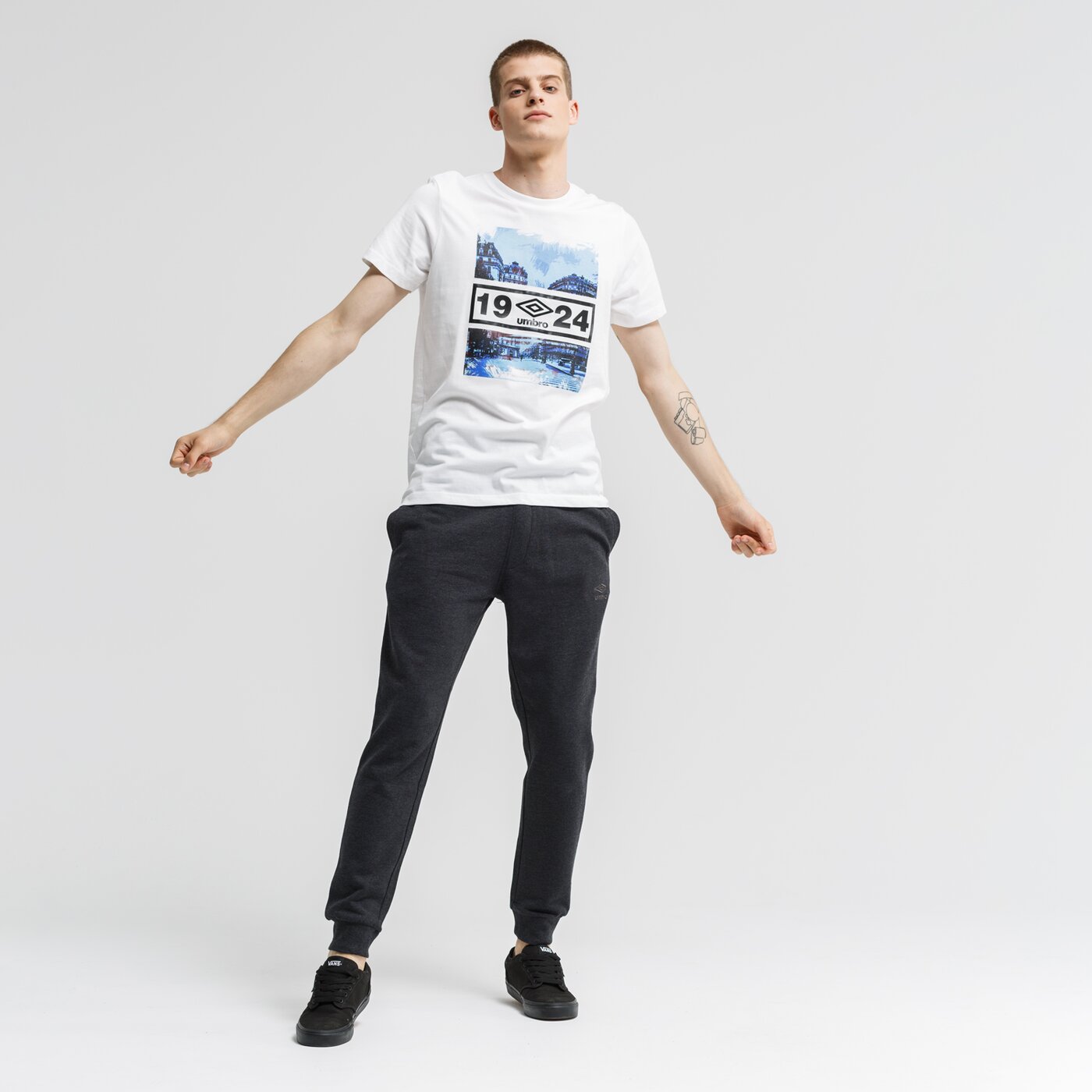 Koszulka męska UMBRO T-SHIRT LAWRENCE ul39tsm28001 kolor biały